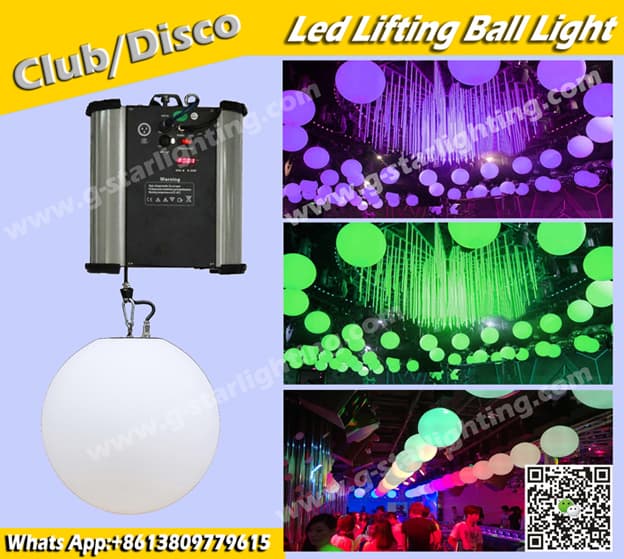 DMX lifting machine Lifting LED ball light disco bar ball